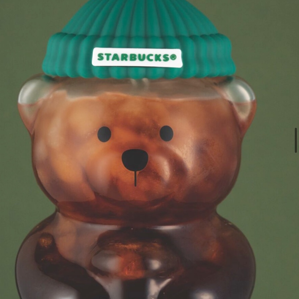 Starbucks Brown Bear Tumbler with Teal Lid